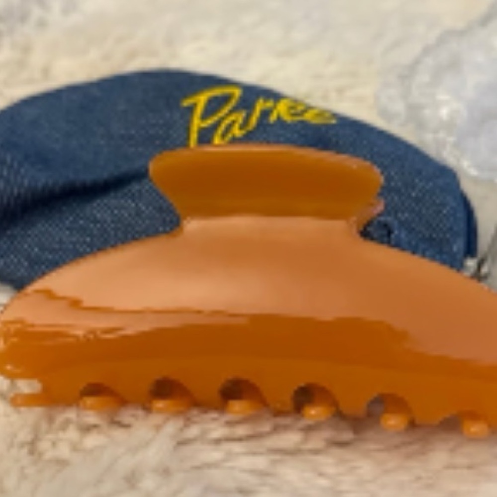 Parke Amber Orange Claw Clip New in package - Picture 3 of 7